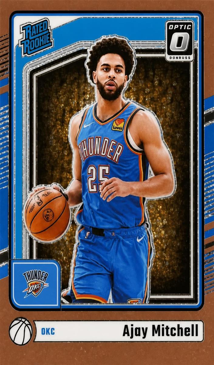 2024 Donruss Optic Basketball Copper Glitter Ajay Mitchell #274
