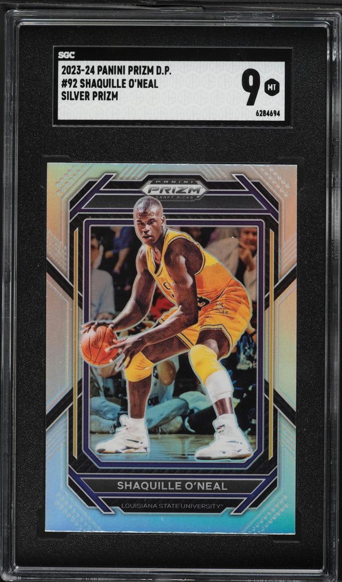 2023 Panini Prizm Draft Picks Basketball Silver Shaquille O'Neal #92 PSA 9