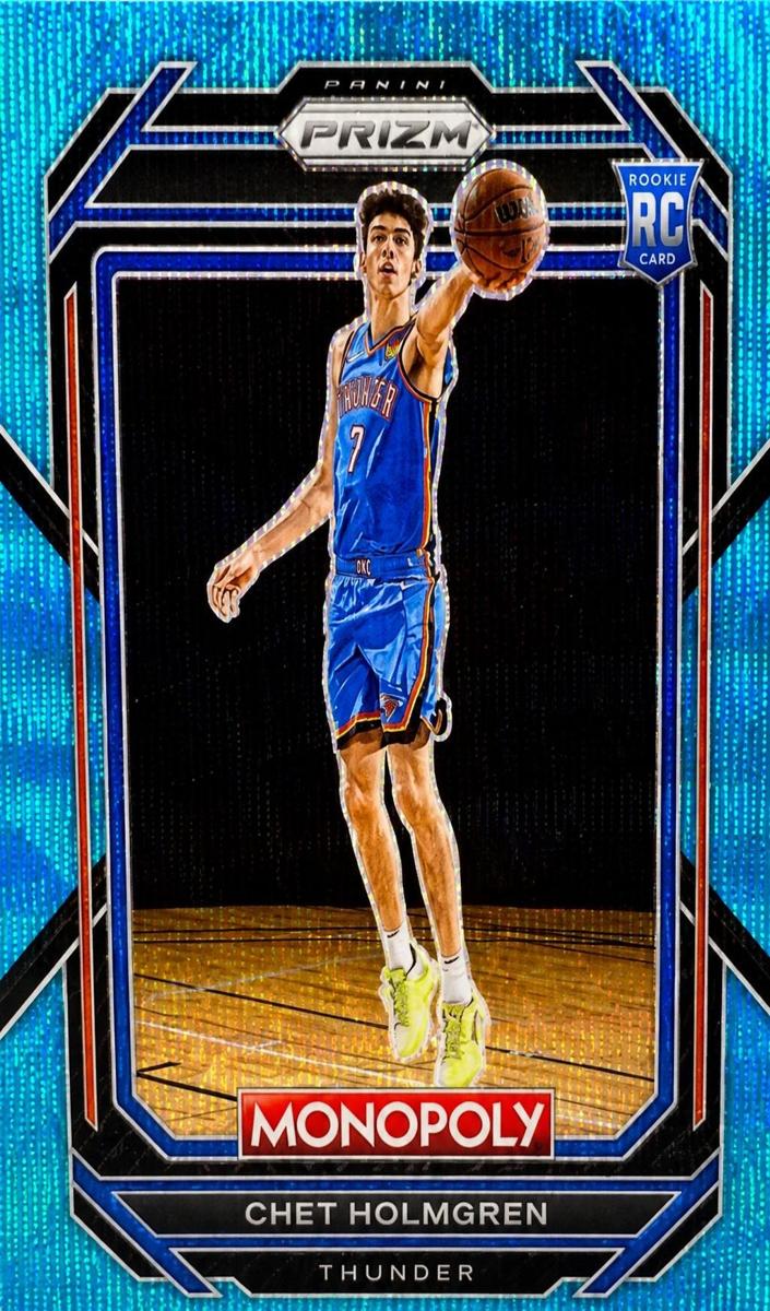 2022 Panini Prizm Monopoly Basketball Teal Wave Chet Holmgren #63 PSA 9