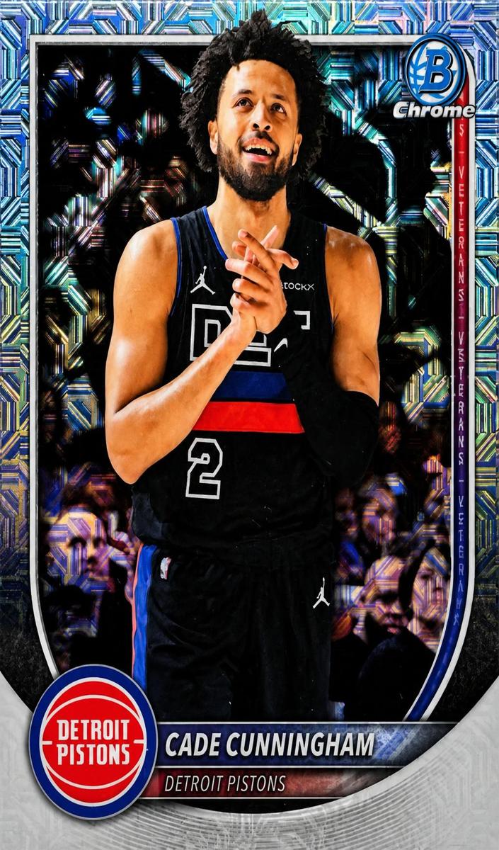 2025 Bowman Mega Box Basketball Mojo Refractor Cade Cunningham #BCV-74