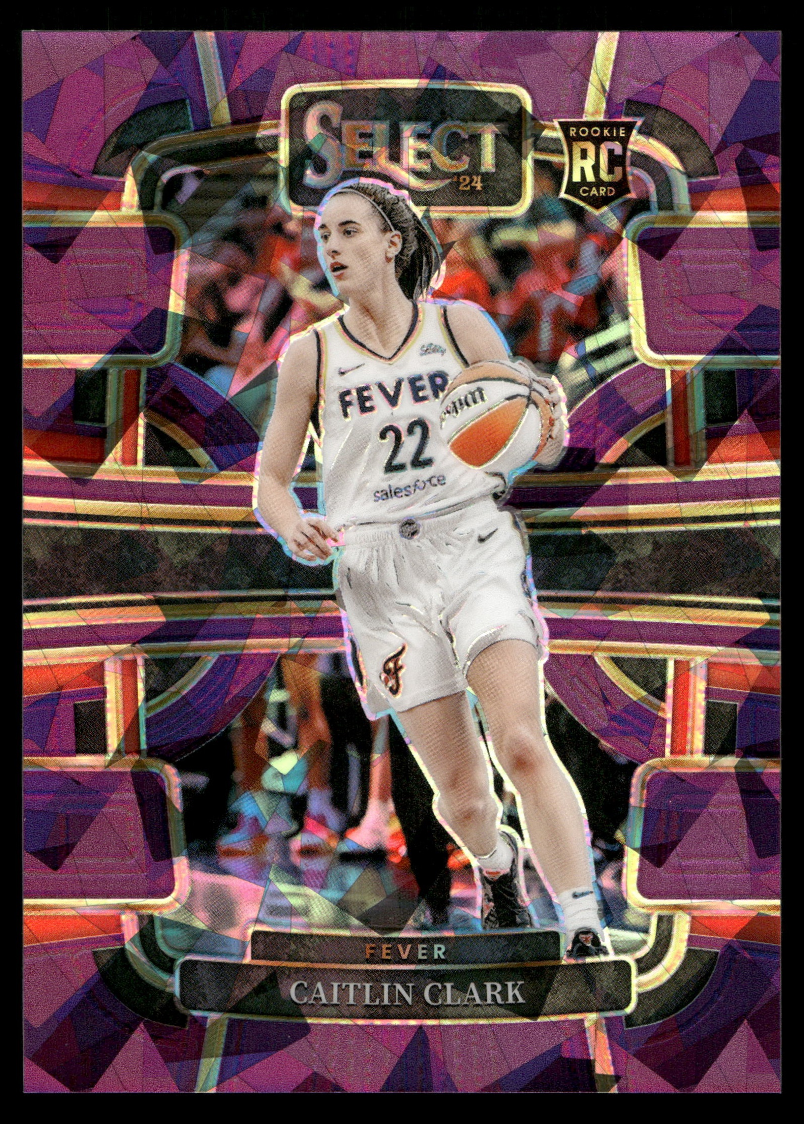 2024 Panini Select WNBA Basketball Purple Ice Caitlin Clark #72 PSA 9