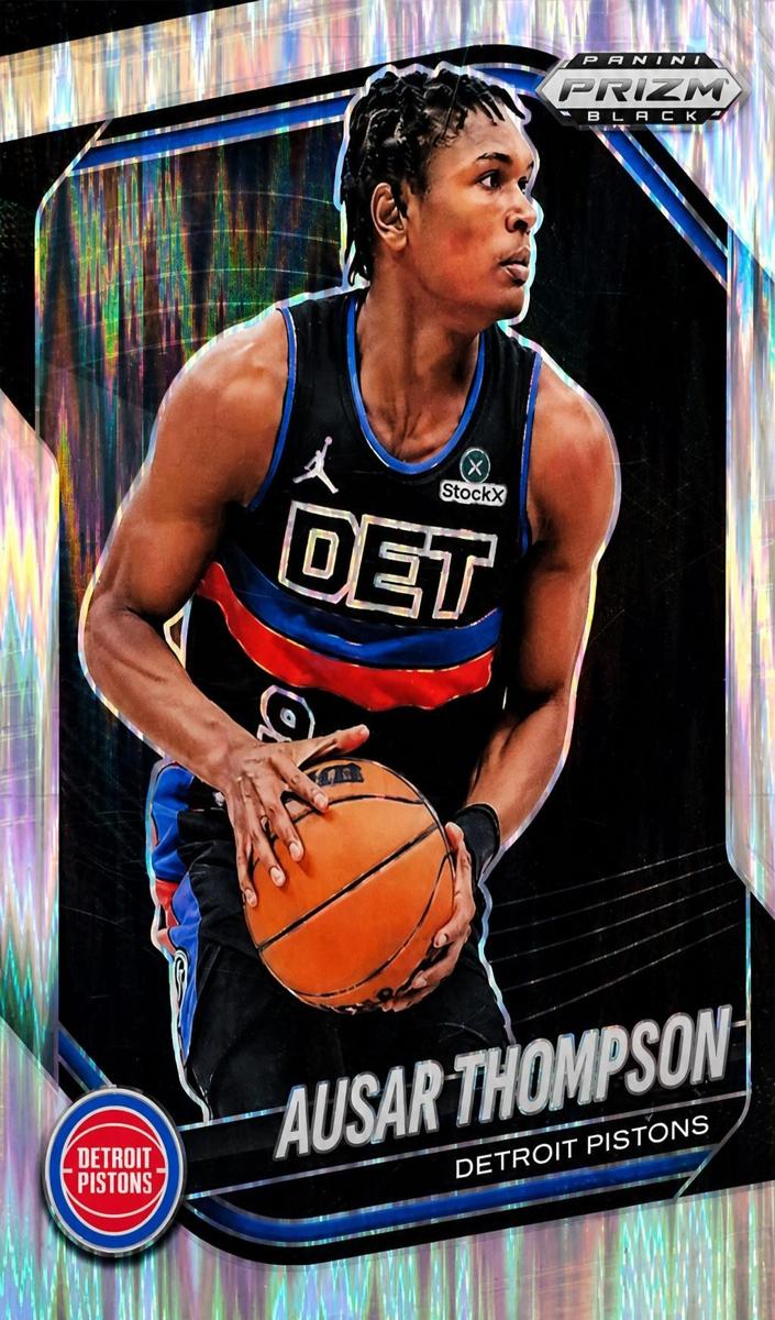 2024 Panini Prizm Black Basketball Skewed Ausar Thompson #90