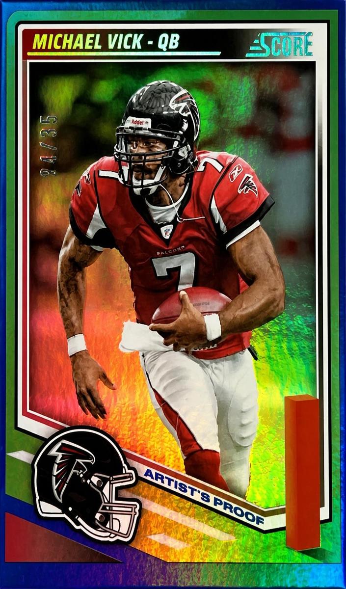 2025 Panini Score Football Artist's Proof Michael Vick #256