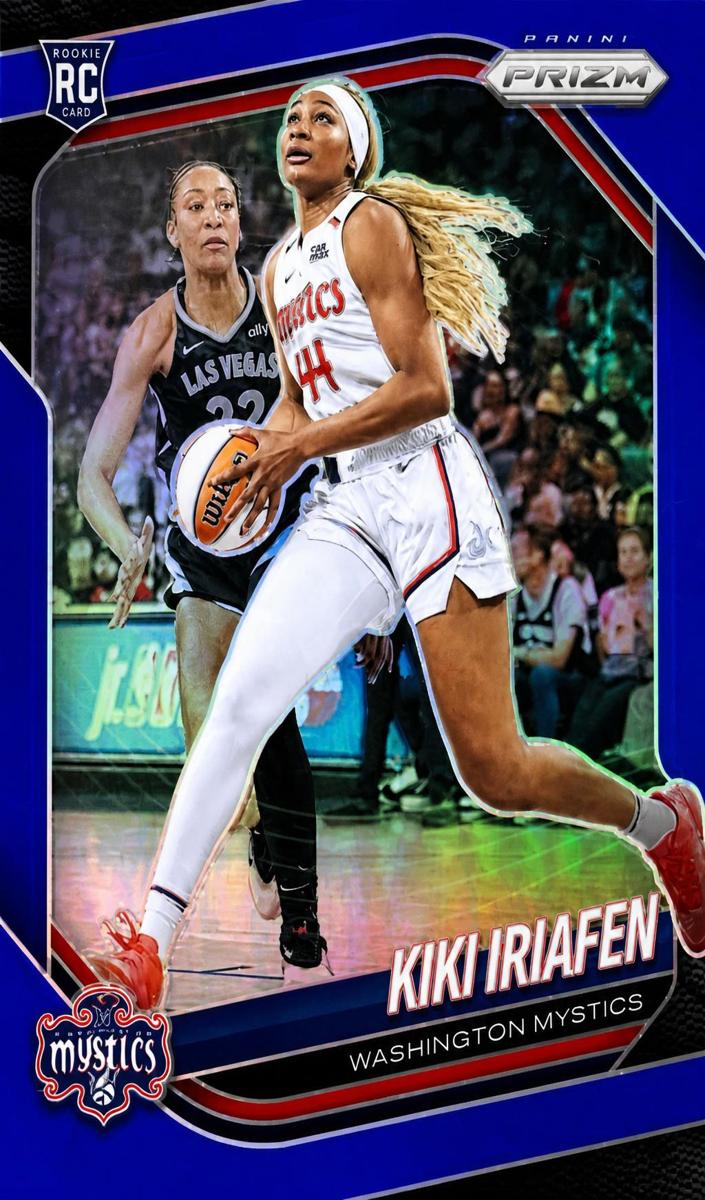 2025 Panini Prizm WNBA Basketball Blue Kiki Iriafen #72