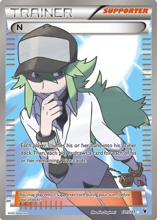 2011 Pokemon Black & White Noble Victories N #101 PSA 9