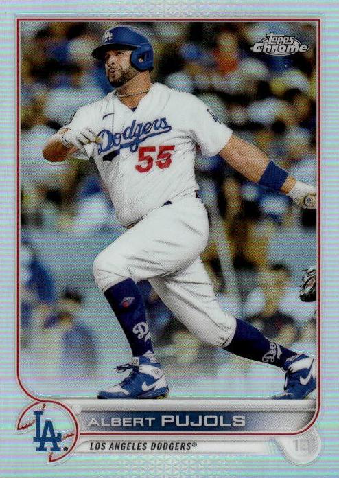 2022 Topps Chrome Baseball Refractor Albert Pujols #84 PSA 9