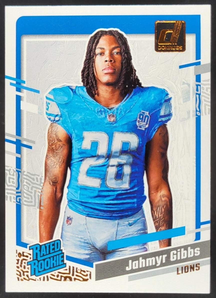 2023 Panini Donruss Football Jahmyr Gibbs #6 PSA 9