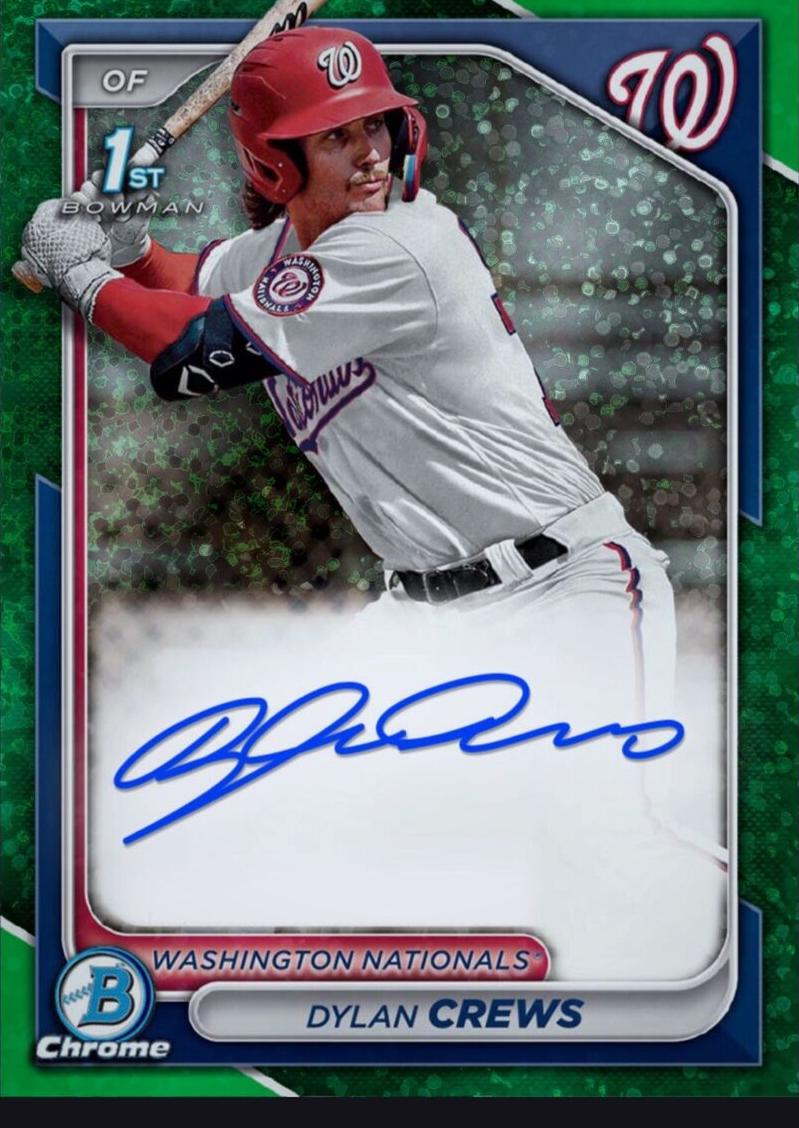 2024 Bowman Chrome Prospects Baseball Speckle Dylan Crews #CPA-DC