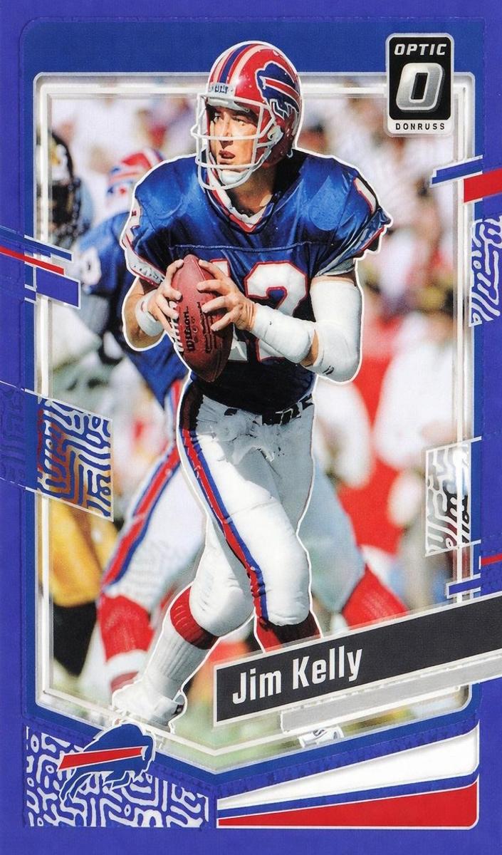 2023 Donruss Optic Football Blue Jim Kelly #21