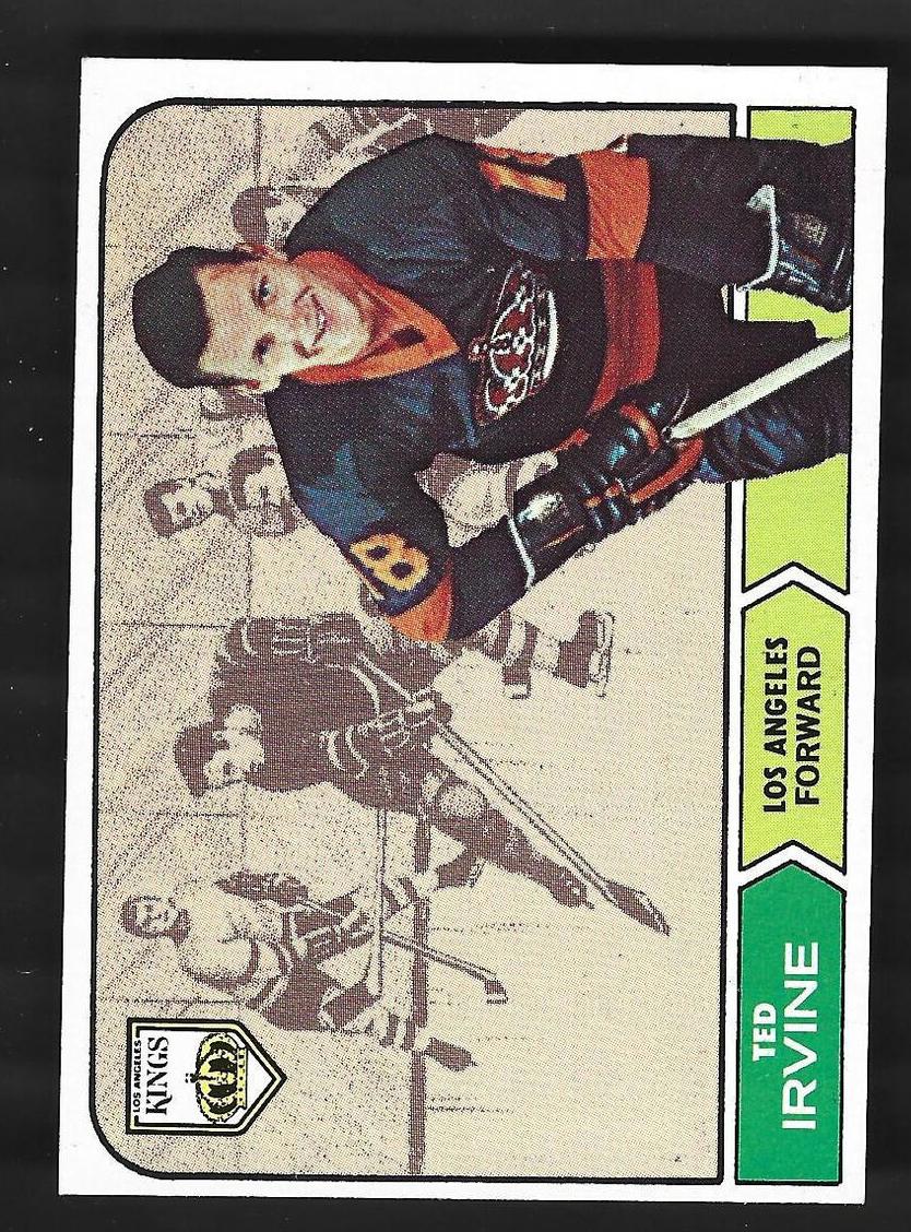 1968 Topps Hockey Ted Irvine #39 PSA 8