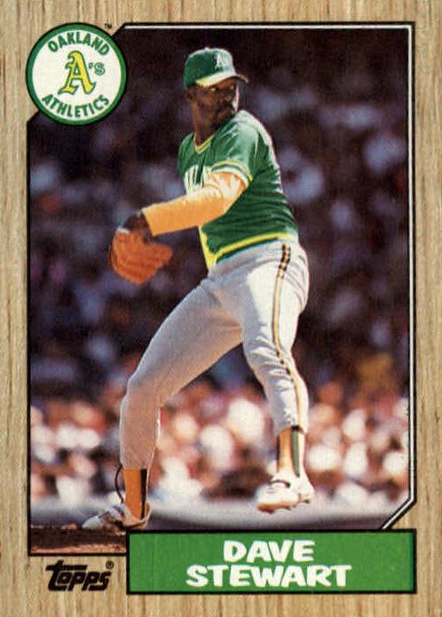 1987 Topps Baseball Dave Stewart #14 PSA 8.5