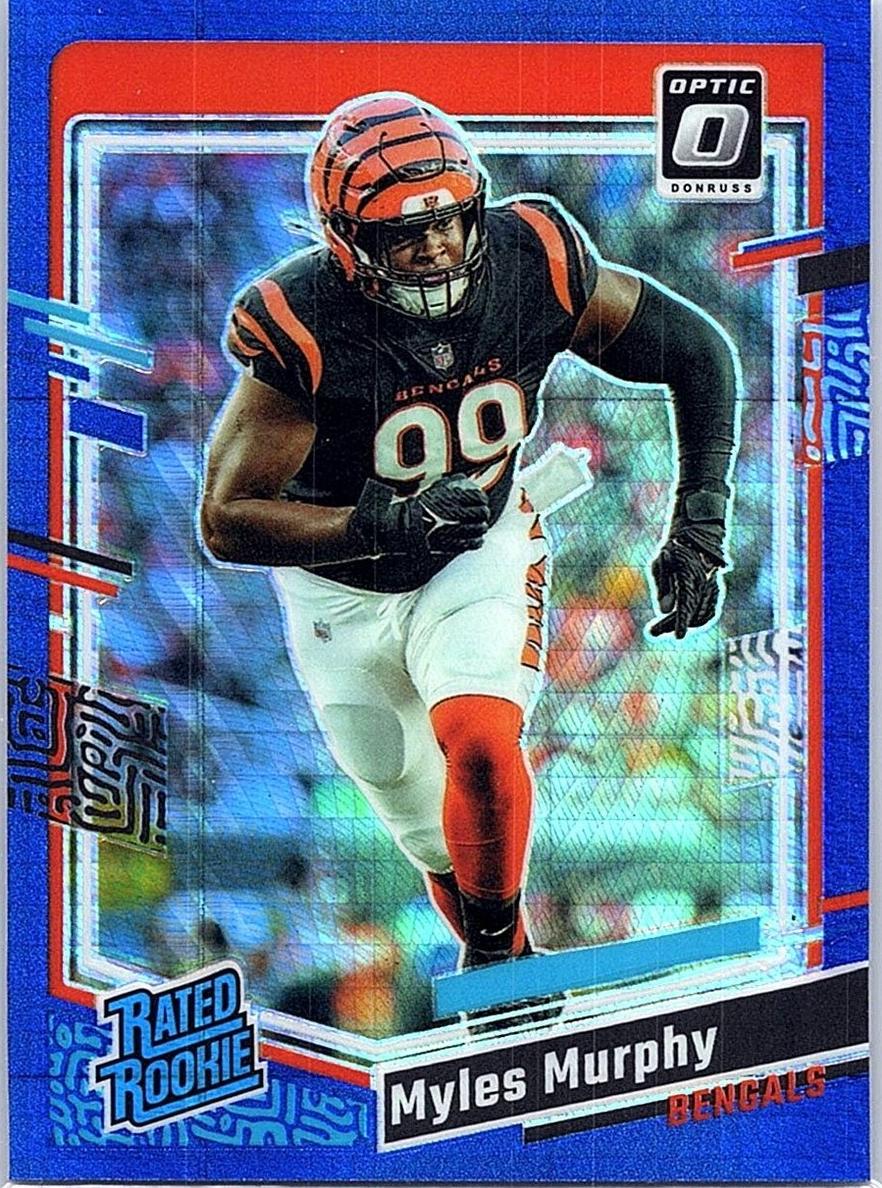 2023 Donruss Optic Football Blue Hyper Myles Murphy #222