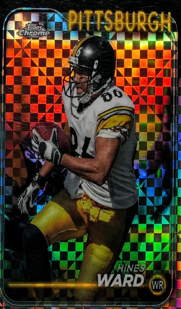 2024 Topps Chrome Football X-Fractor Hines Ward #165 SGC 10
