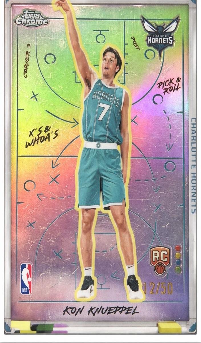 2025 Topps Chrome Basketball Gold Refractor Kon Knueppel #XW-10 PSA 10