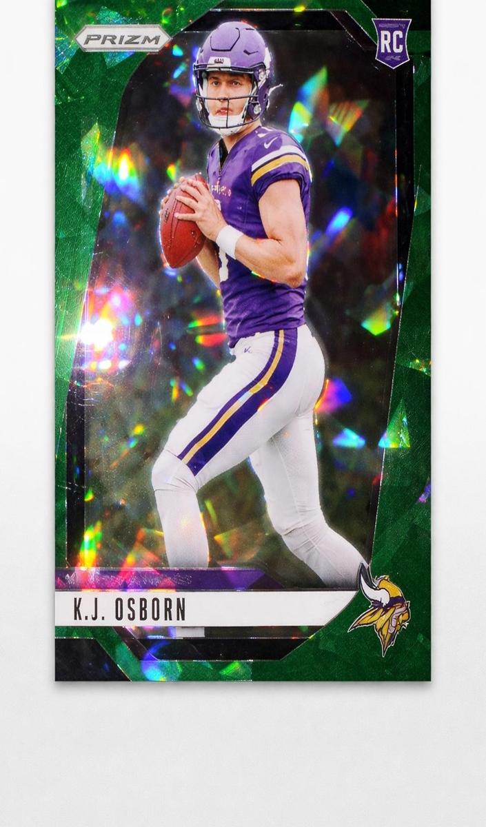 2024 Panini Prizm Football Green Ice J.J. McCarthy #400 PSA 10