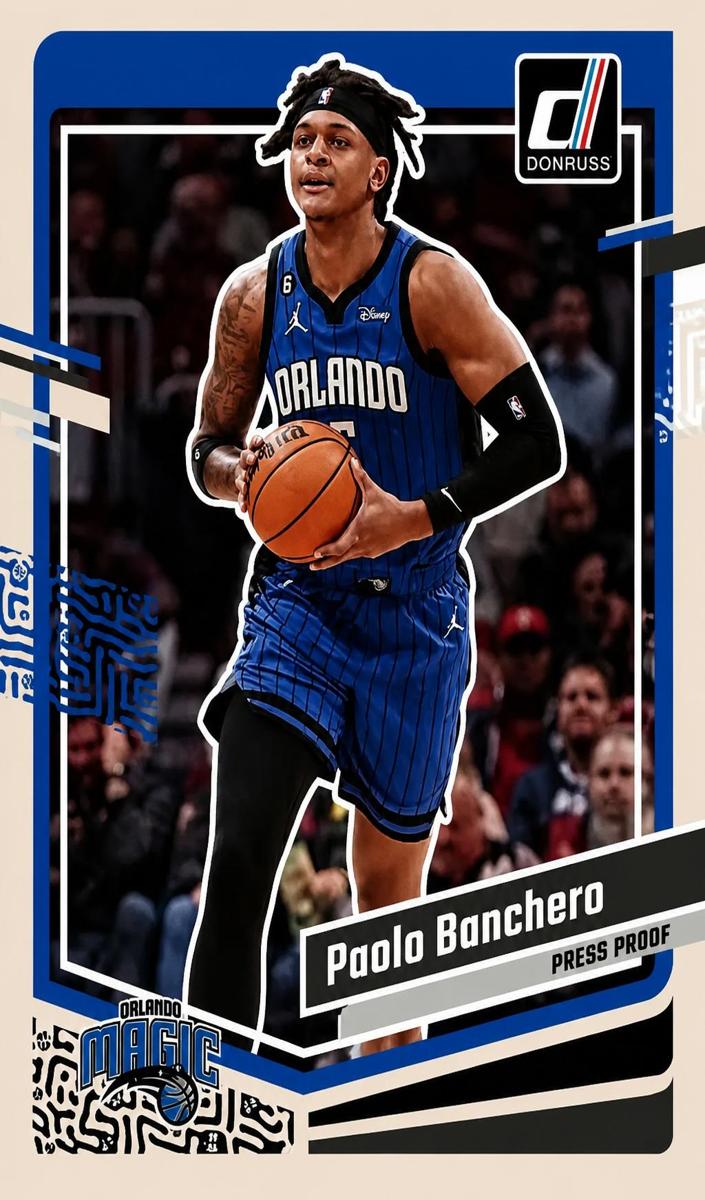 2023 Panini Donruss Basketball Press Proof Silver Die-Cut Paolo Banchero #200