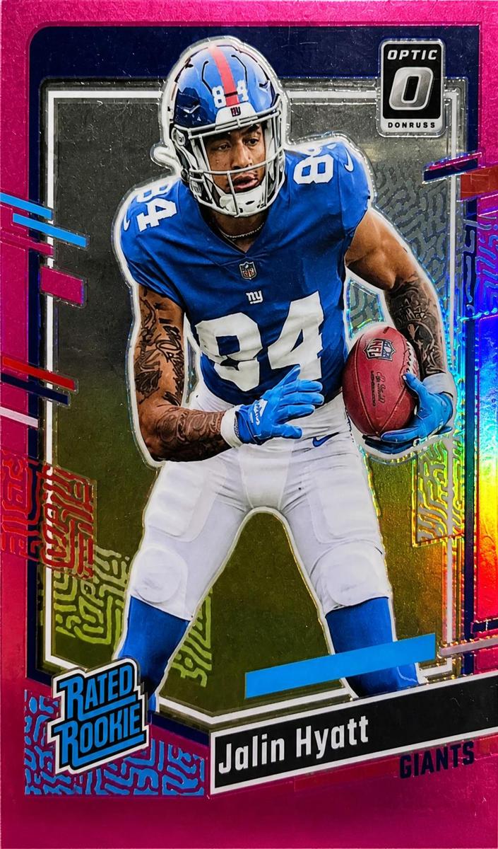 2023 Panini Donruss Football Pink Jalin Hyatt #378 PSA 10