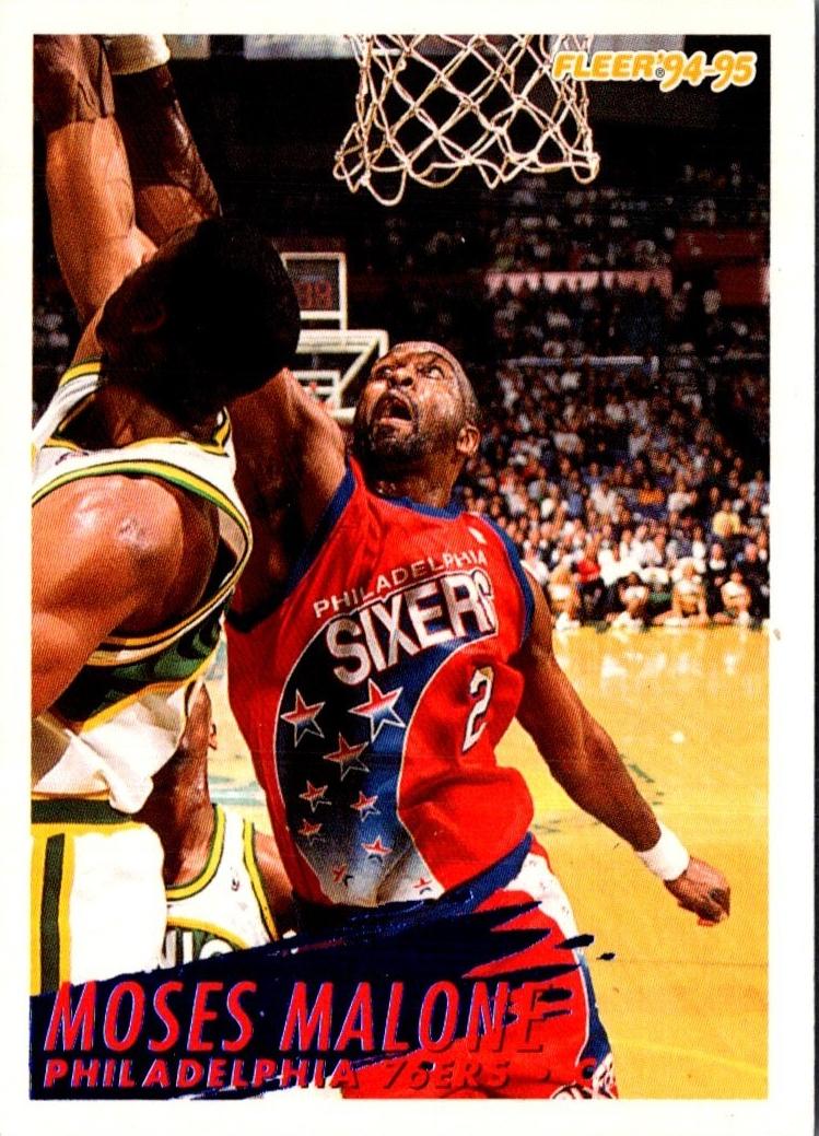 1994 Fleer Basketball Moses Malone #170