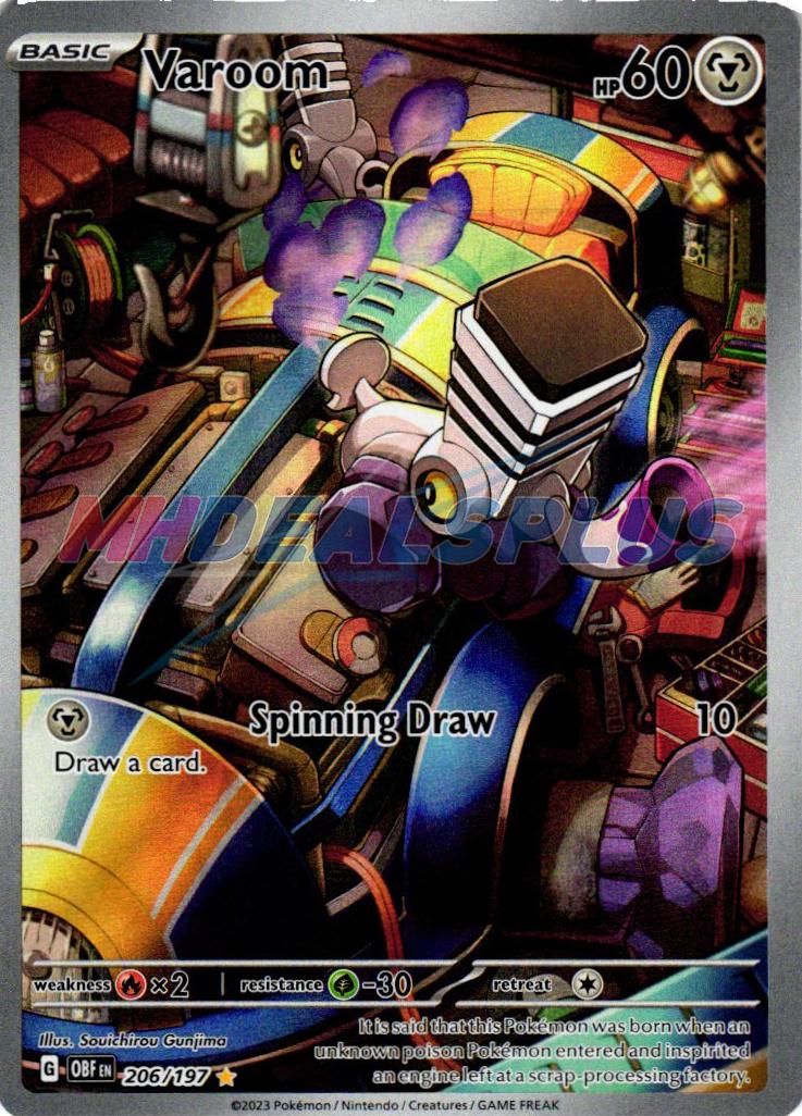 2023 Pokemon Scarlet & Violet Obsidian Flames Varoom #206