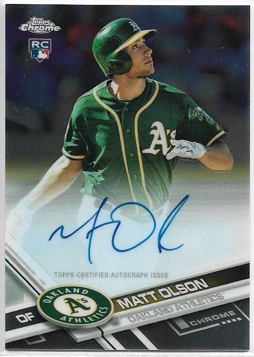 2017 Topps Chrome Baseball Matt Olson #RA-MO PSA 10