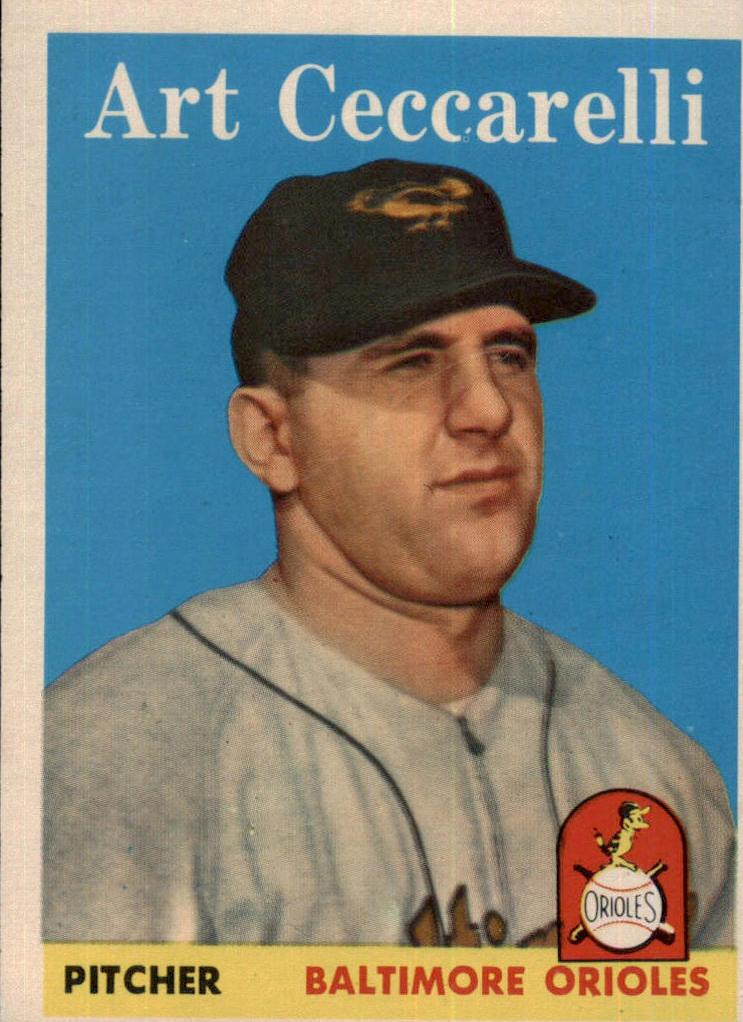 1958 Topps Baseball Art Ceccarelli #191 PSA 6.5
