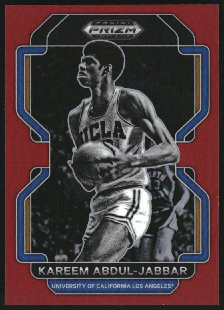 2022 Panini Prizm Draft Picks Basketball Red Kareem Abdul-Jabbar #30