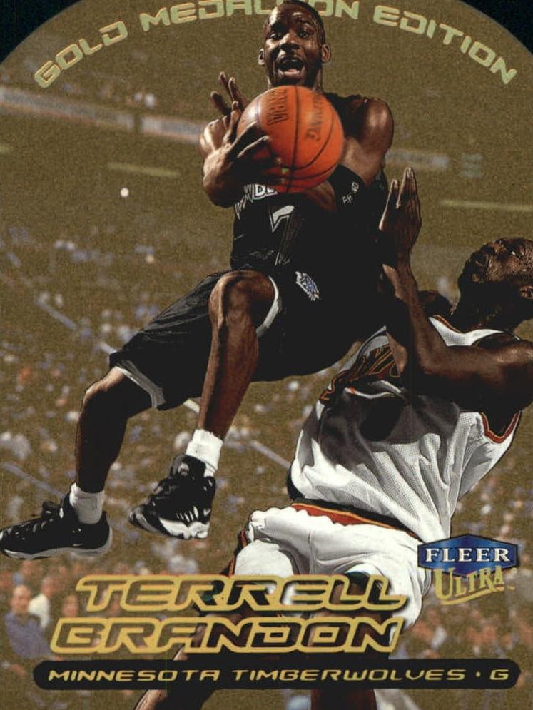 1999 Fleer Ultra Basketball Gold Medallion Terrell Brandon #68