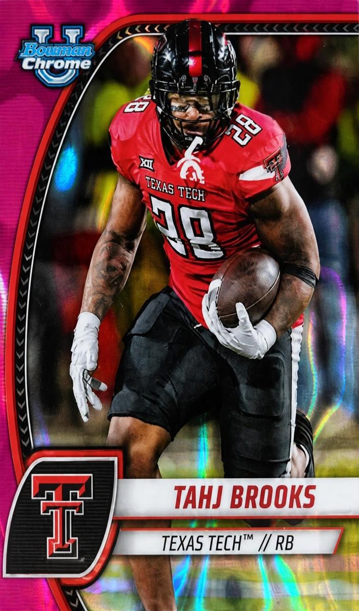 2024 Bowman Chrome University Football Pink Lava Tahj Brooks #193