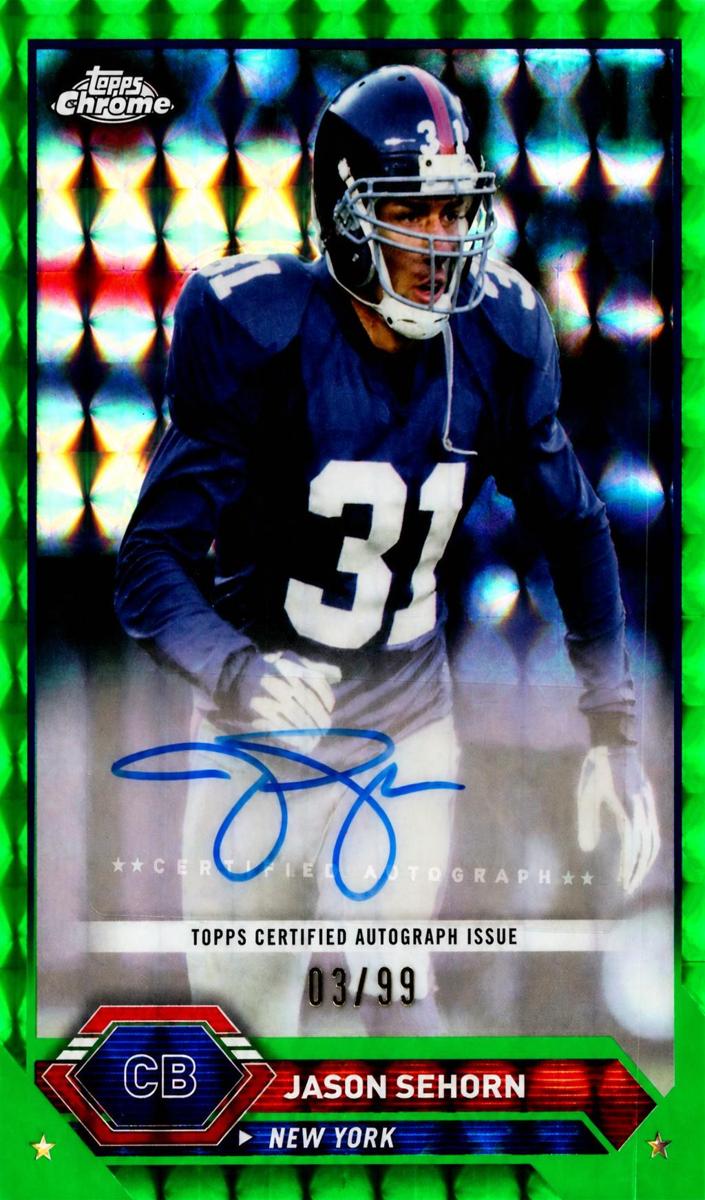 2023 Topps Composite Football Geometric Green Jason Sehorn #TCA-JSE