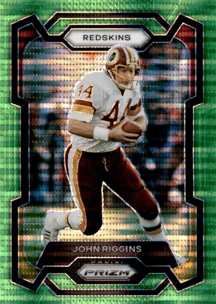2023 Panini Prizm Football Neon Green Pulsar John Riggins #297