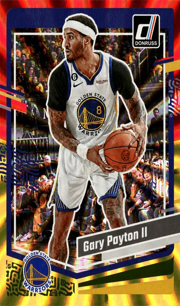 2023 Panini Donruss Basketball Red and Gold Laser Gary Payton II #192