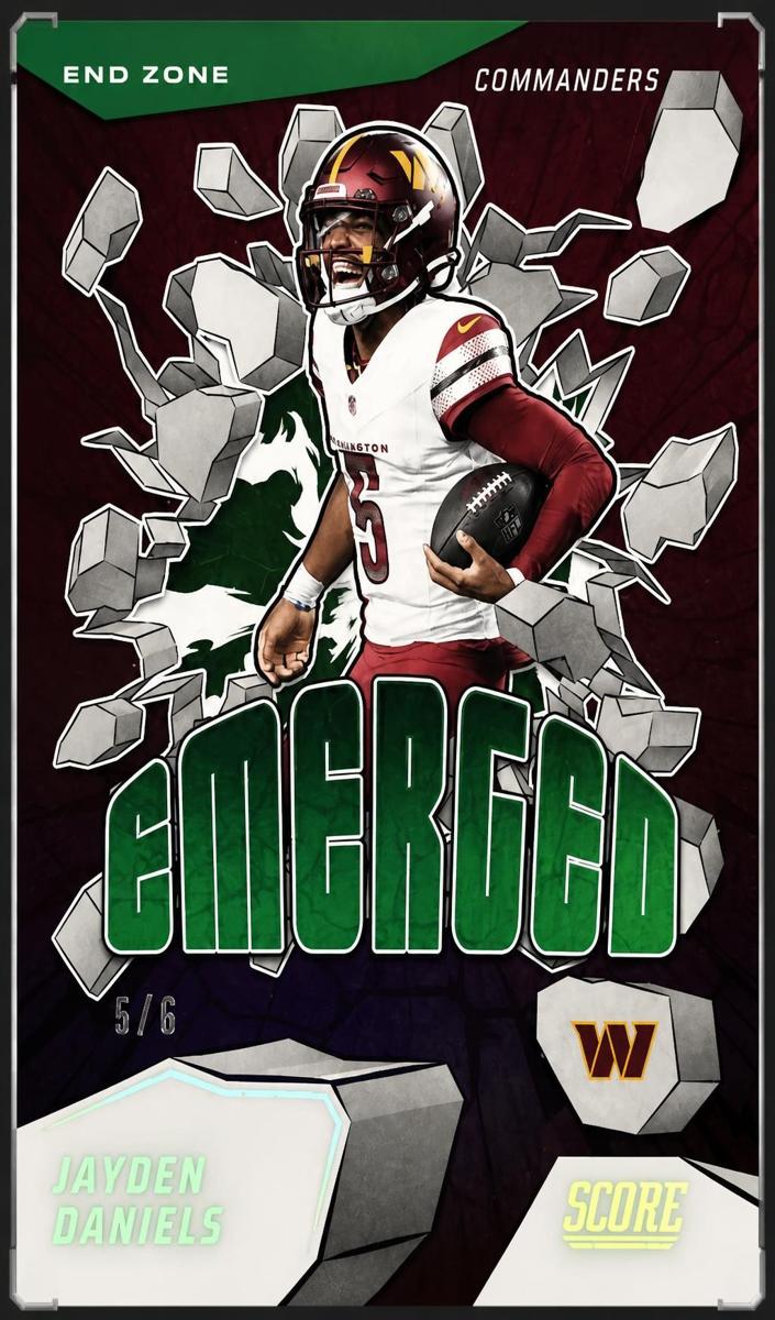 2025 Panini Score Football End Zone Jayden Daniels #3