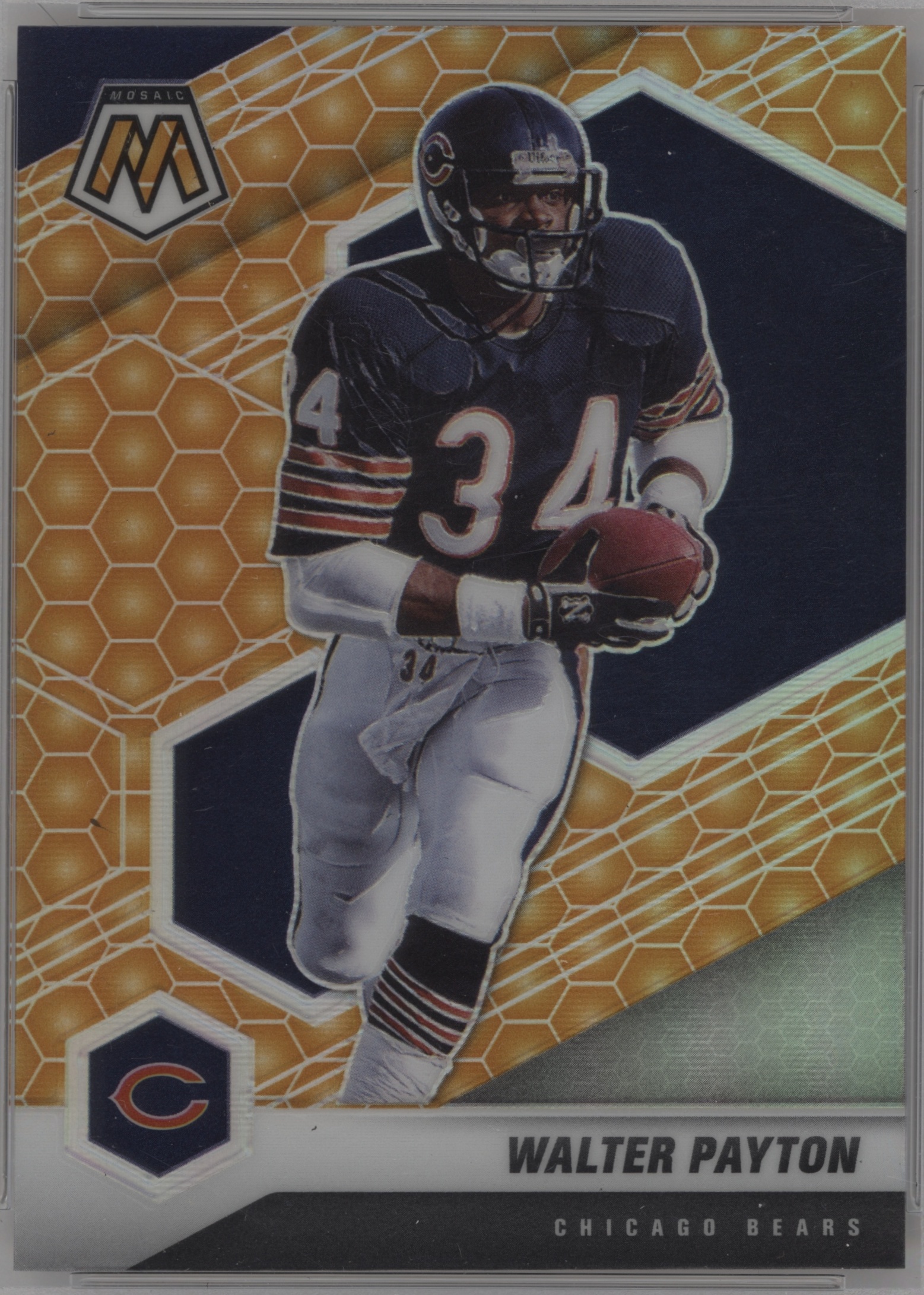 2021 Panini Mosaic Football Honeycomb Walter Payton #42 PSA 10