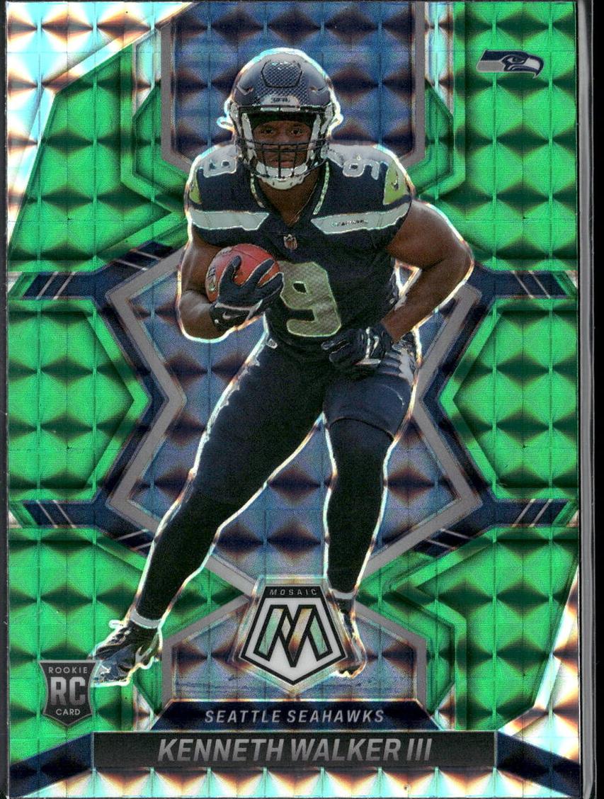 2022 Panini Mosaic Football Green Kenneth Walker III #308