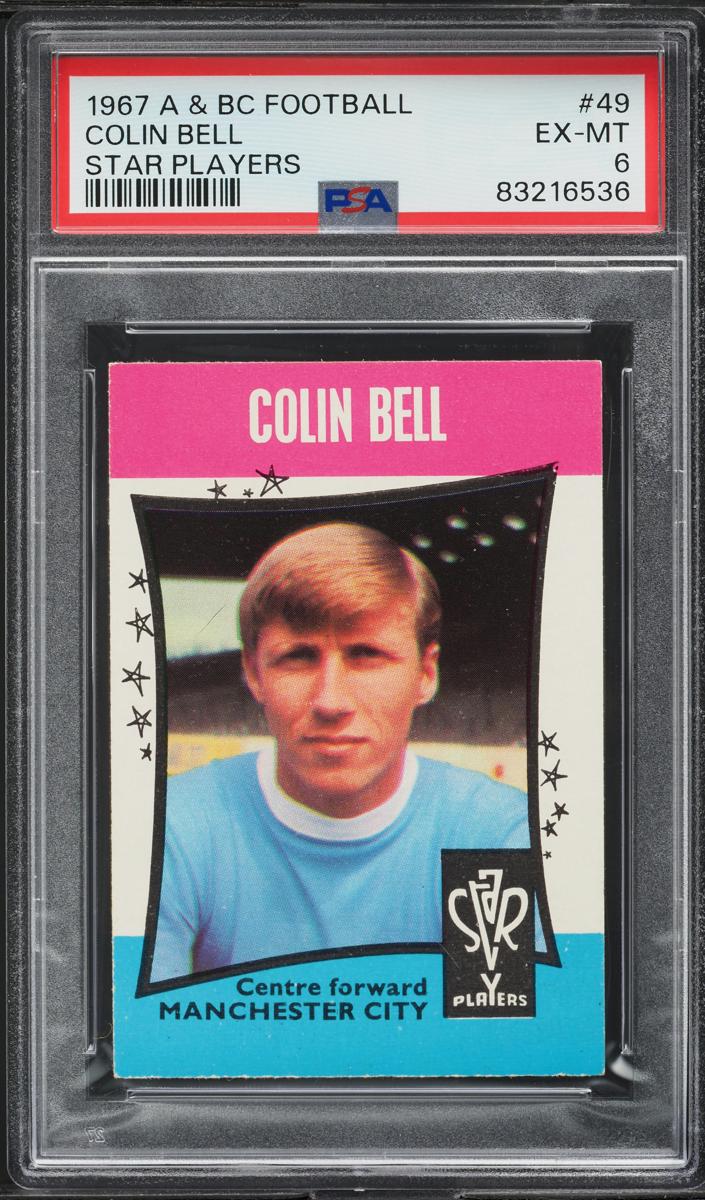1967 A & BC Football Star Players Soccer Colin Bell #49 PSA 6