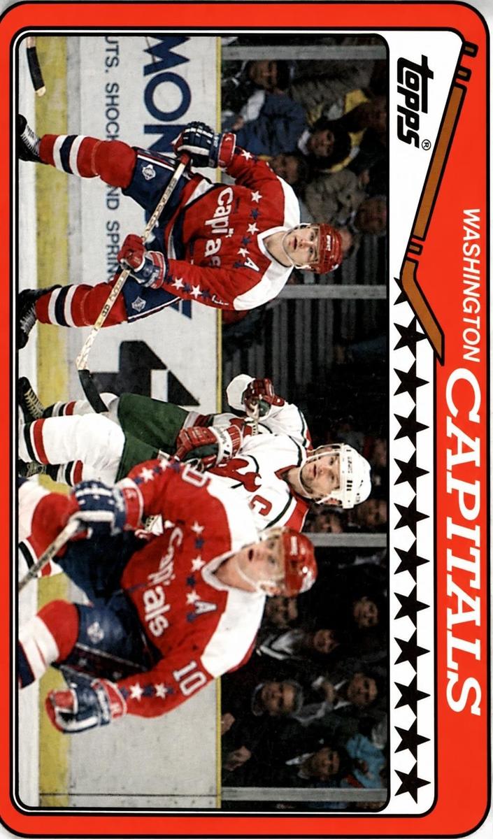 1990 Topps Hockey Capitals Team #394