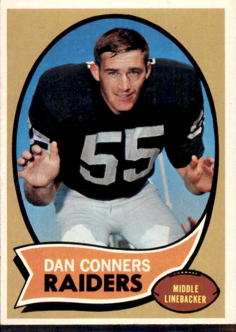 1970 Topps Football Dan Conners #6 PSA 8