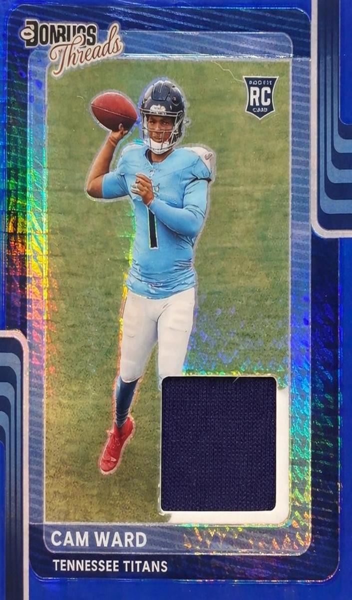 2025 Donruss Optic Football Hyper Blue Cam Ward #DTBH-CWD RAW Ungraded