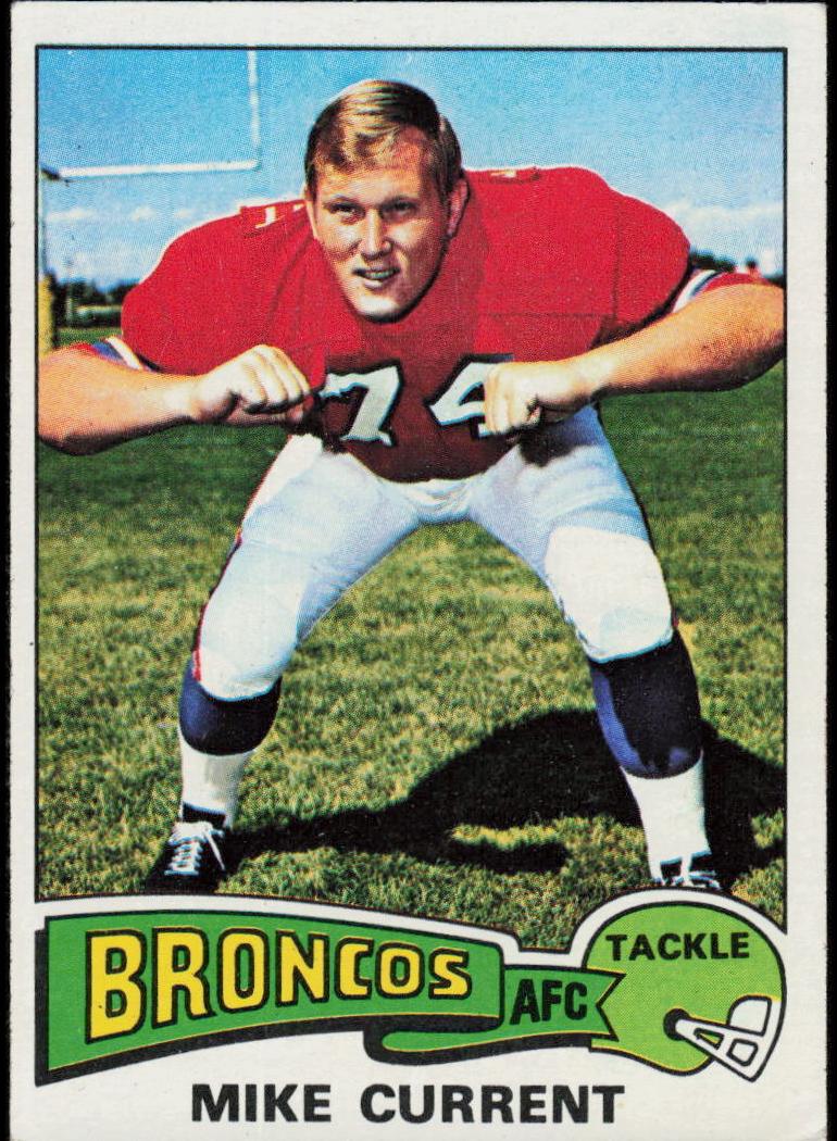 1975 Topps Football Mike Current #77