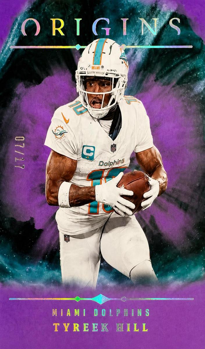2024 Panini Origins Football Purple Tyreek Hill #54