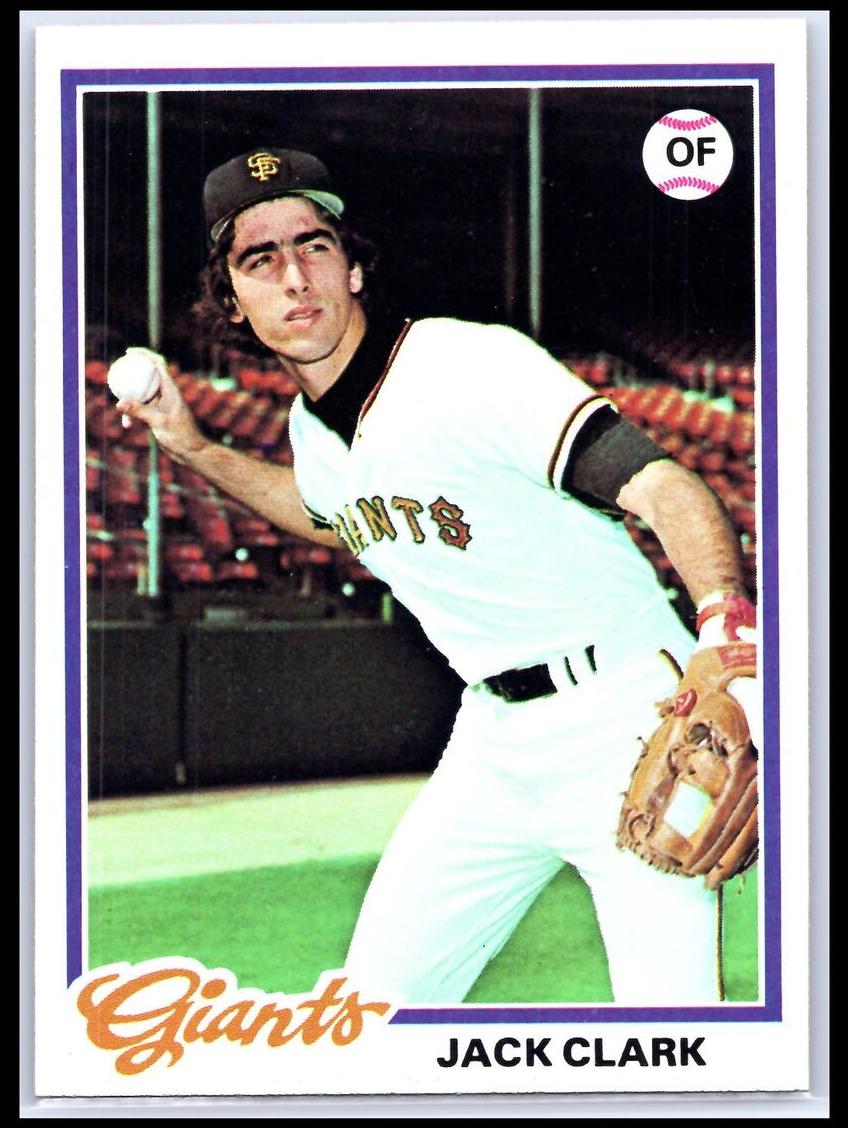 1978 Topps Baseball Jack Clark #384 PSA 8.5
