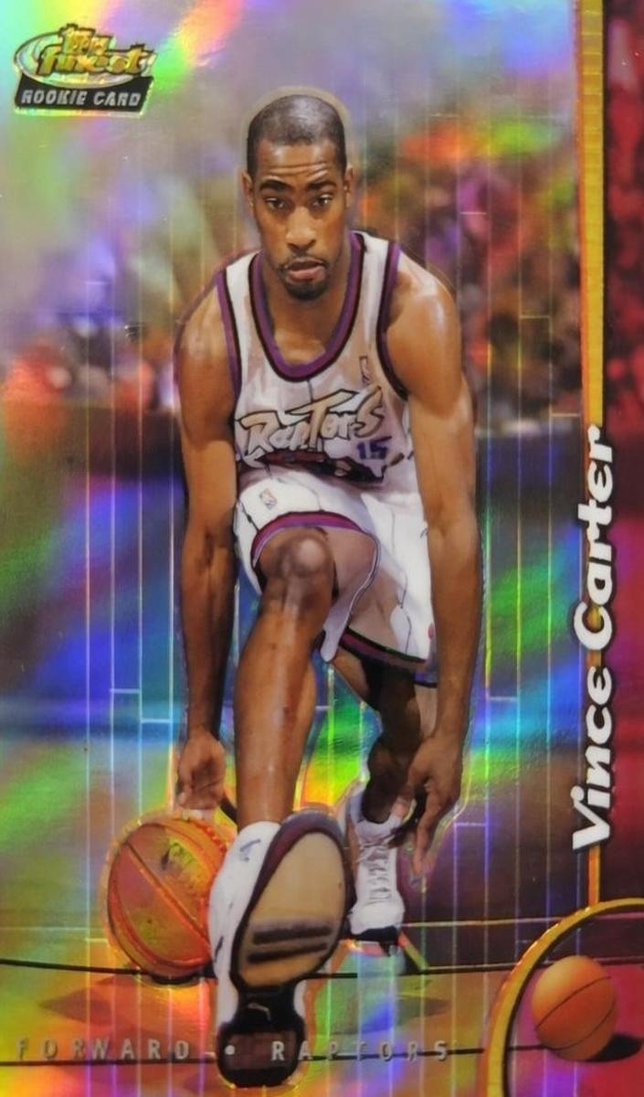 1998 Topps Finest Basketball Refractor Vince Carter #230