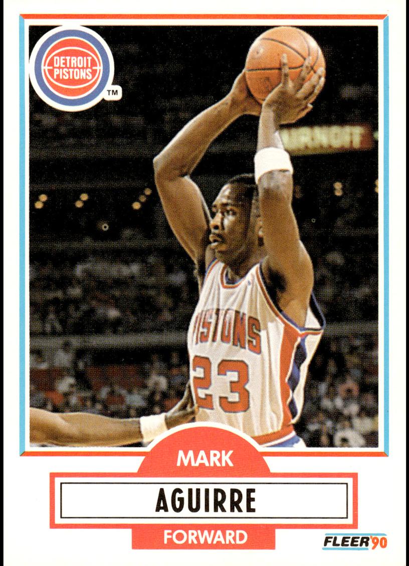 1990 Fleer Basketball Mark Aguirre #54