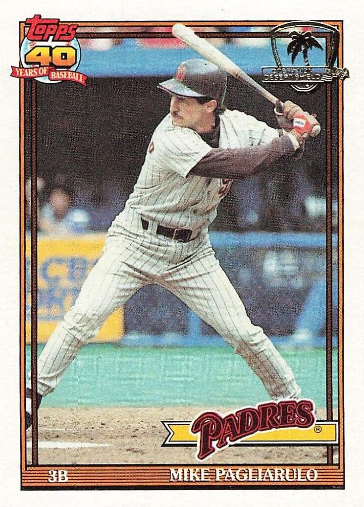 1991 Topps Baseball Mike Pagliarulo #547 PSA 10