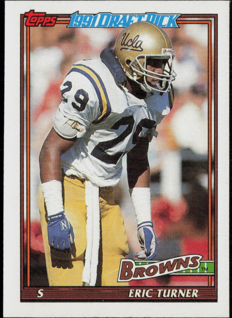 1991 Topps Football Eric Turner #589 PSA 9