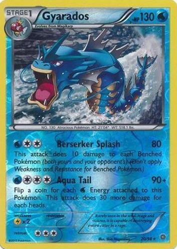 2015 Pokemon XY Ancient Origins Reverse Holo Gyarados #20 PSA 9