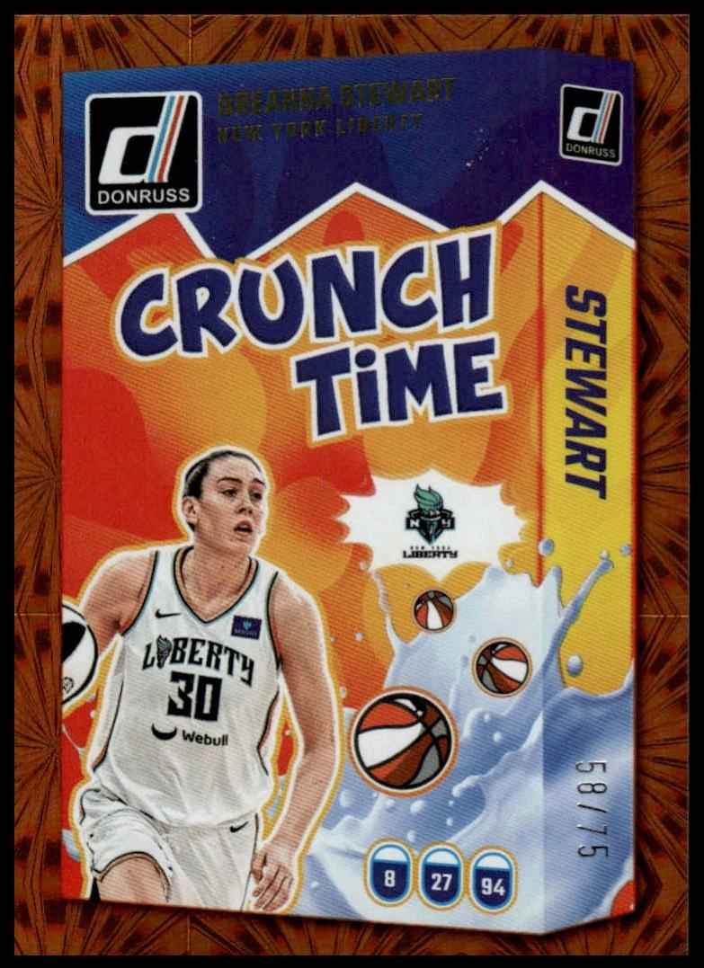 2025 Panini Donruss WNBA Basketball Orange Fireworks Breanna Stewart #3