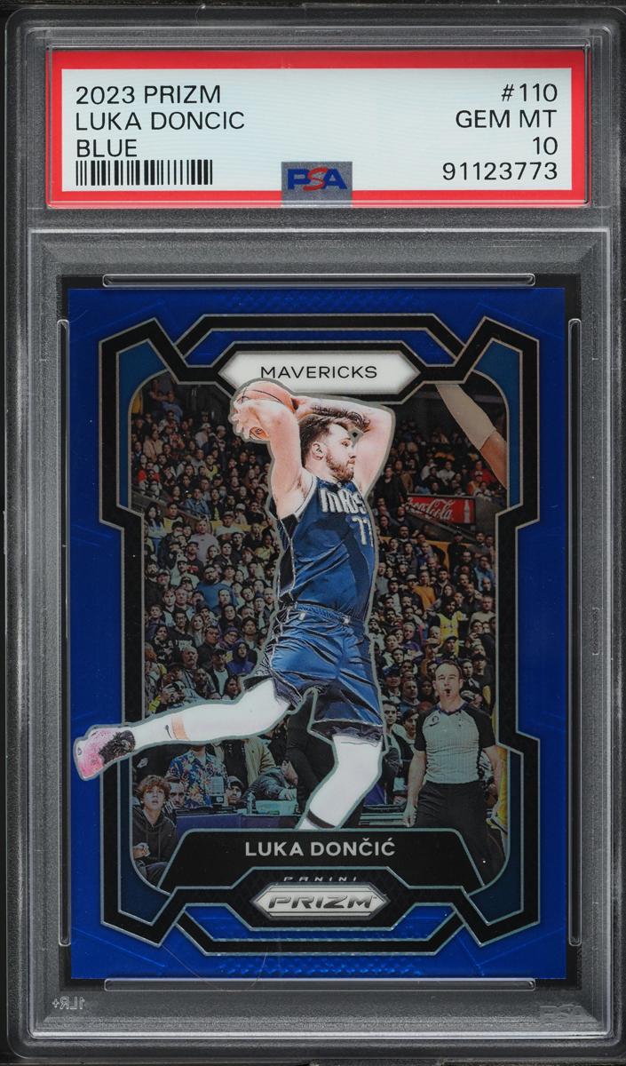 2023 Panini Prizm Basketball Blue Luka Doncic #110 PSA 9