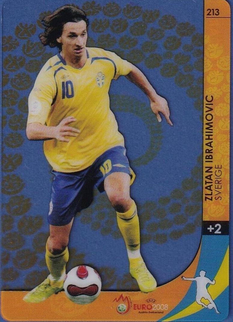 2008 Panini UEFA Euro Soccer Zlatan Ibrahimovic #213
