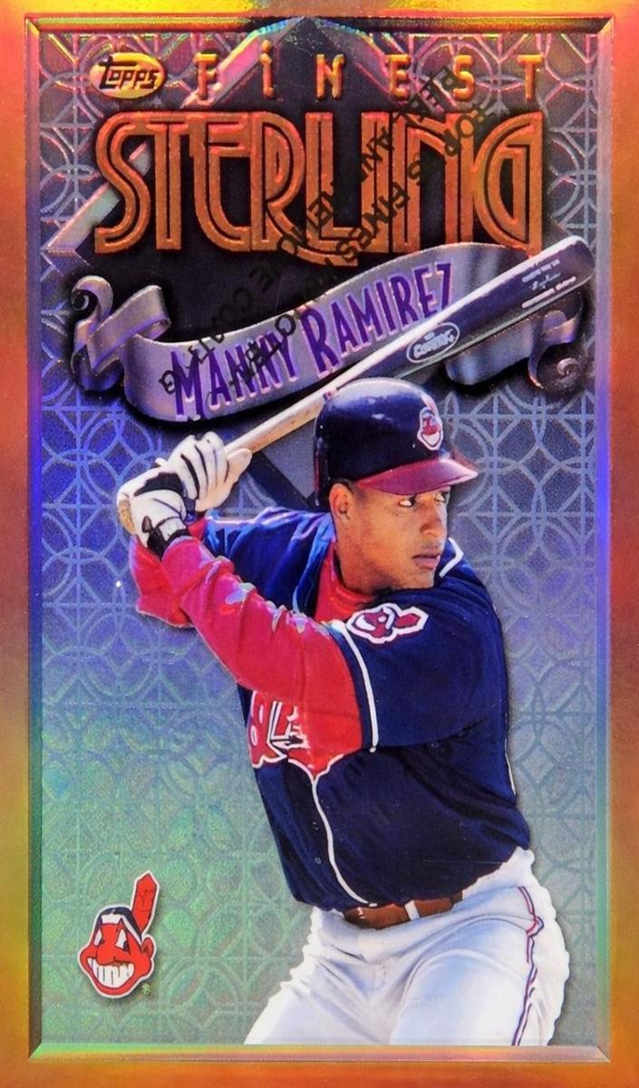 1996 Topps Finest Baseball Refractor Manny Ramirez #298